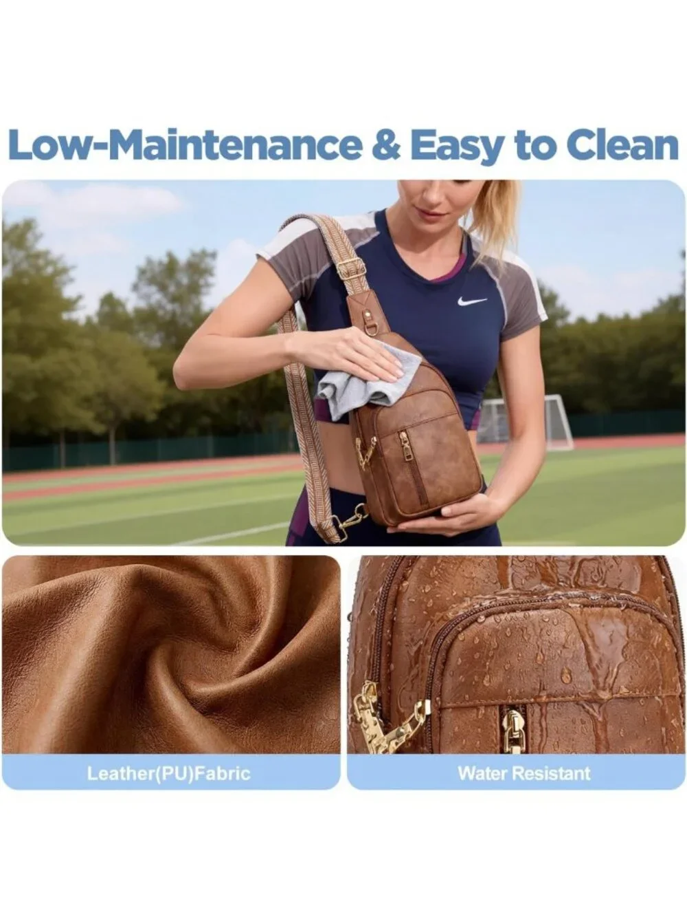 Anti-Theft RFID Crossbody Bag for Women | Travel Purse with 4 Slots & 6 Pockets